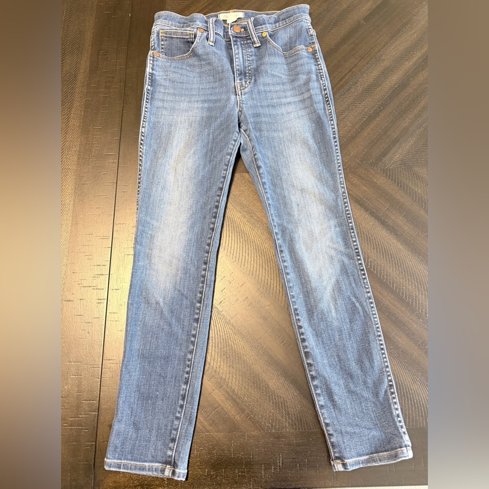 MADEWELL Women’s 10 inch High Rise Skinny Jeans Medium Wash | Size 27 Petite